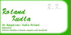 roland kudla business card